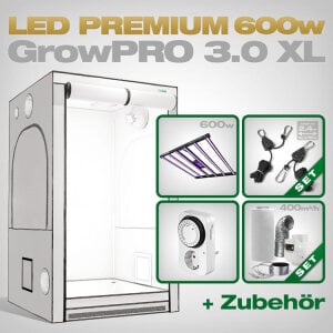 Growbox Komplettset LED GrowPRO XL, Lumatek ZEUS 600W PRO 3.1