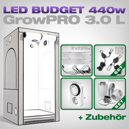 GrowPRO 3.0 L LED Grow Set + 2x hortiONE 600