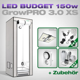 GrowPRO 3.0 XS LED Grow Set + 1x Pure LED Q150 V2, 150W