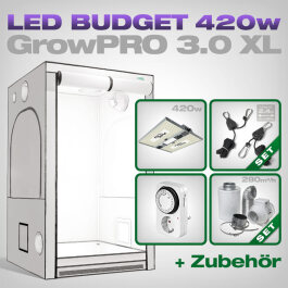 GrowPRO 3.0 XL LED Grow Set + 1x Pure LED Q420 V2, 420W