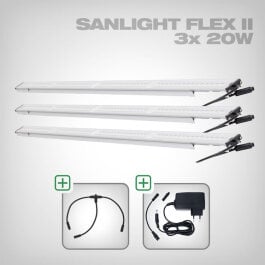 Sanlight FLEX II LED Set mit Netzteil und Kabel, 3x FLEX...