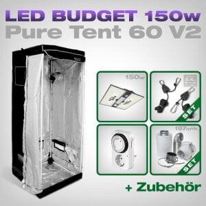 Pure Tent 60x60 LED Grow Set + 1x Pure LED Q150 V2