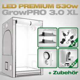 GrowPRO 3.0 XL LED Grow Set + 2x EVO 4-120 1.5