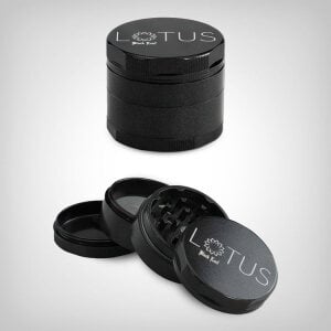 Black Leaf Lotus Grinder 4-tlg., grau