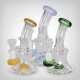 Black Leaf Glasbubbler Bong mit Perkolator