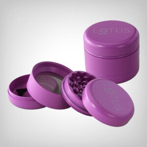 Black Leaf Lotus Grinder 4-tlg. keramikbeschichtet, lila