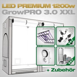 Grow Tent Complete Kit LED GrowPRO XXL, 2x Lumatek ZEUS...